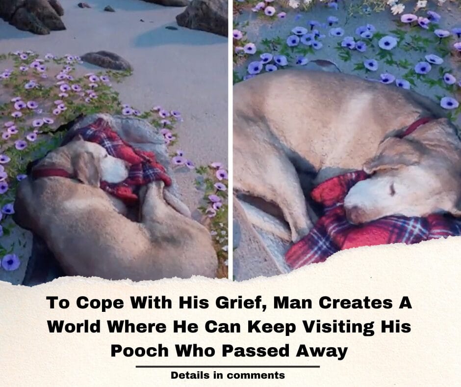 To Cope With His Grief, Man Creates A World Where He Can Keep Visiting His Pooch Who Passed Away