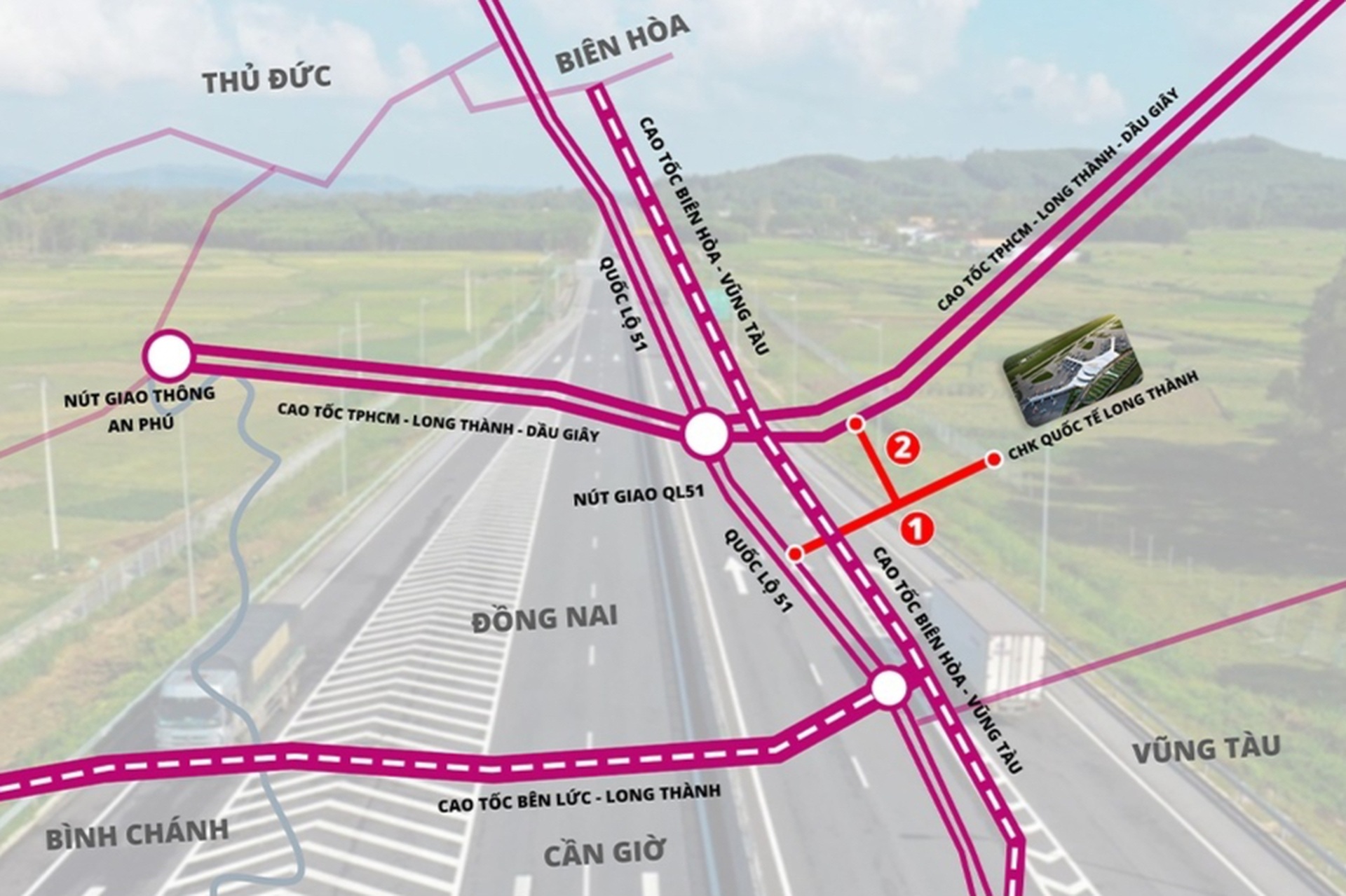 Cận cảnh tuyến đường kết nối quốc lộ 51 vào dự án sân bay lớn nhất Việt Nam - 15 Cận cảnh tuyến đường kết nối quốc lộ 51 vào dự án sân bay lớn nhất Việt Nam - 15